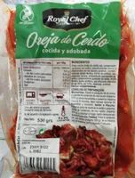 Oreja de cerdo cocida y adobada