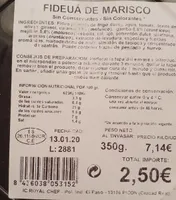 Fideua de marisco