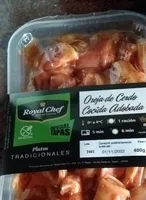 Oreja de cerdo cocida adobada