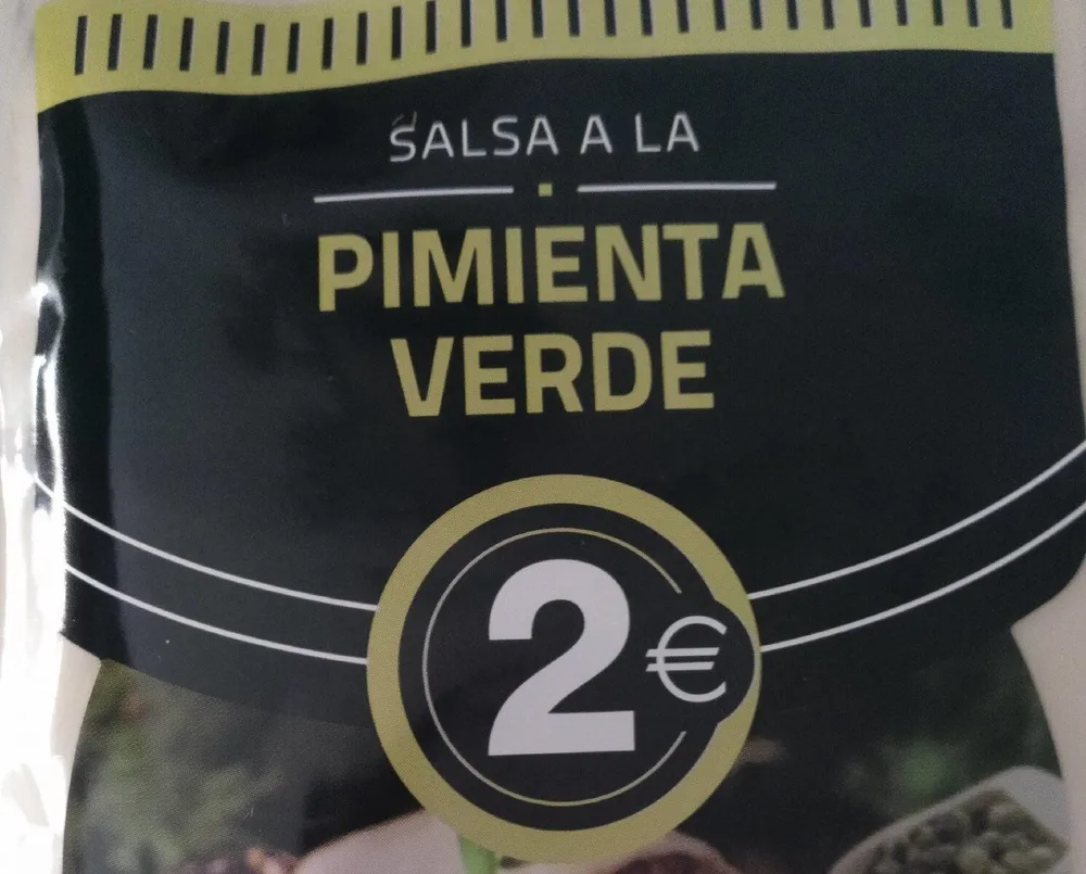 Salsa a la pimienta verde