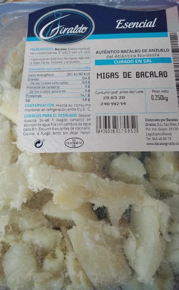 Migas de bacalao