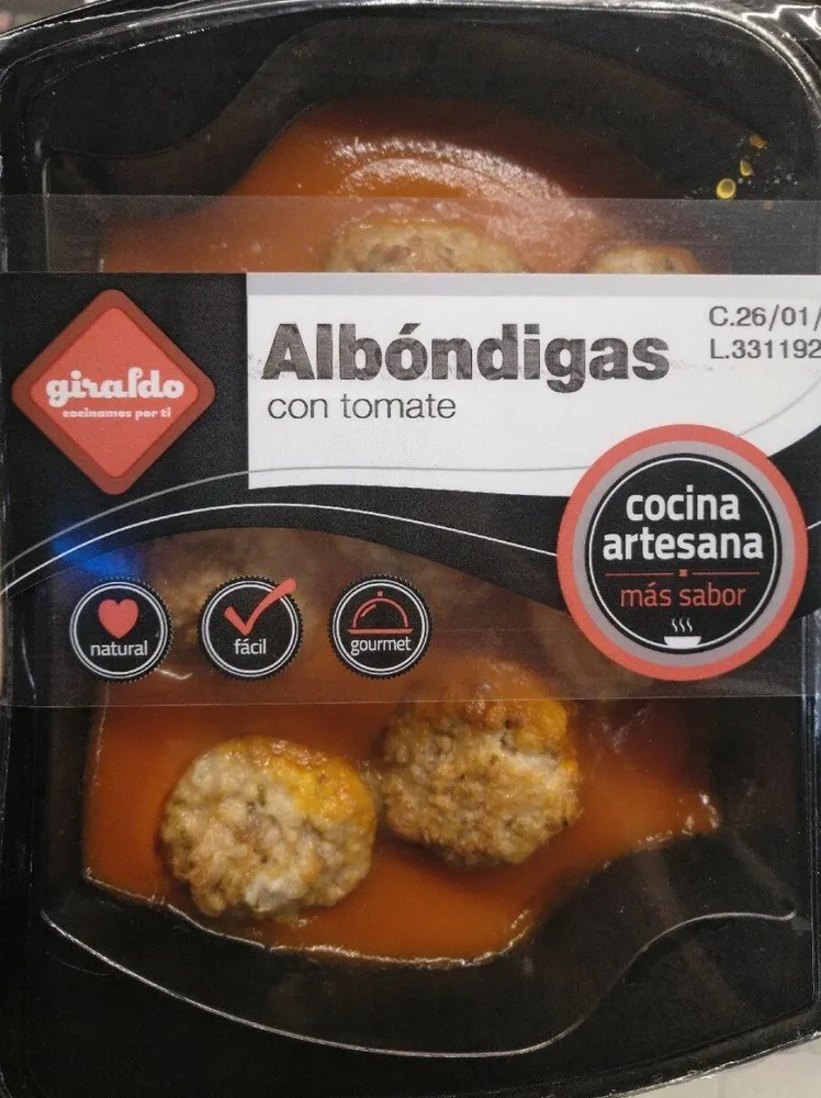 Albóndigas con tomate