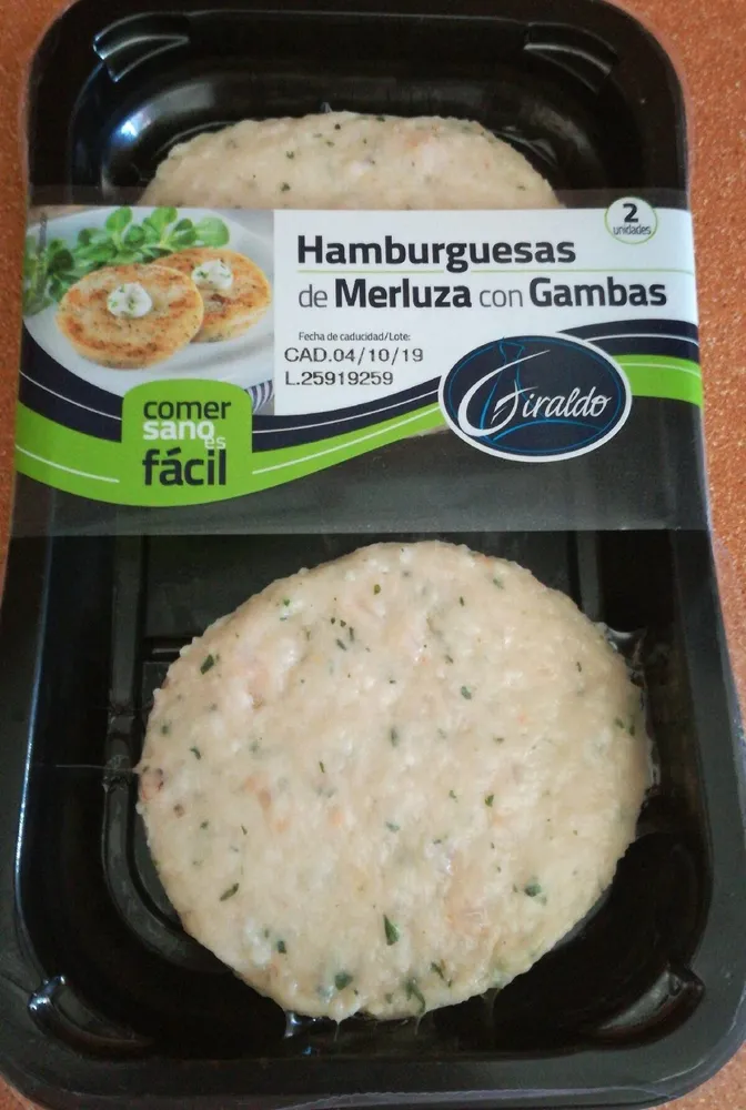Hamburguesas de Merluza con Gambas
