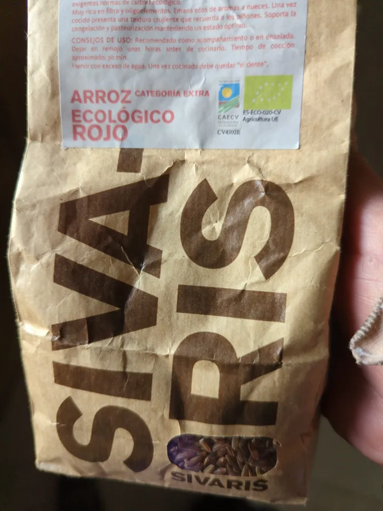 Arroz ecológico rojo