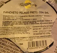 Panchito pelado frito con sal