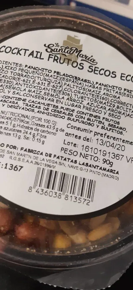 Cocktail frutos secos eco