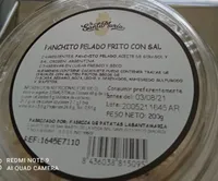 Panchito pelado frito con sal