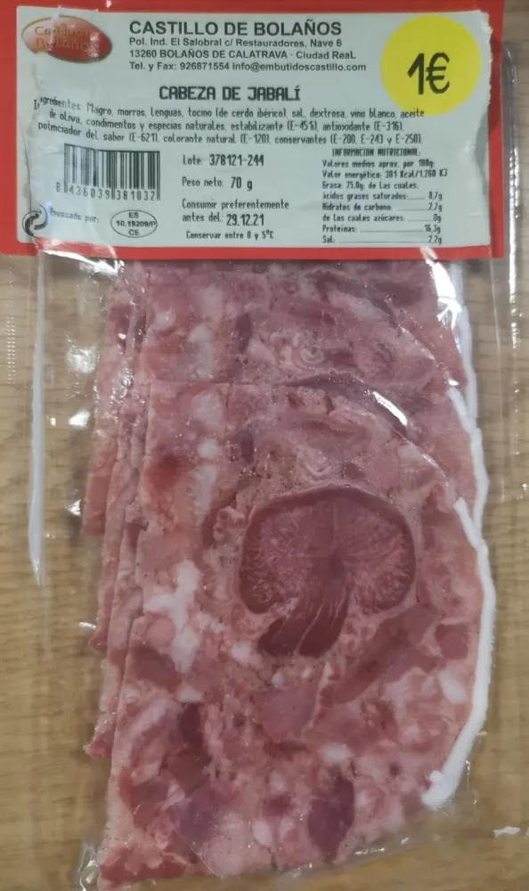 Cabeza de jabalí