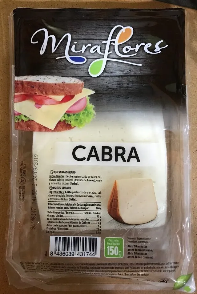 Queso cabra en lonchas