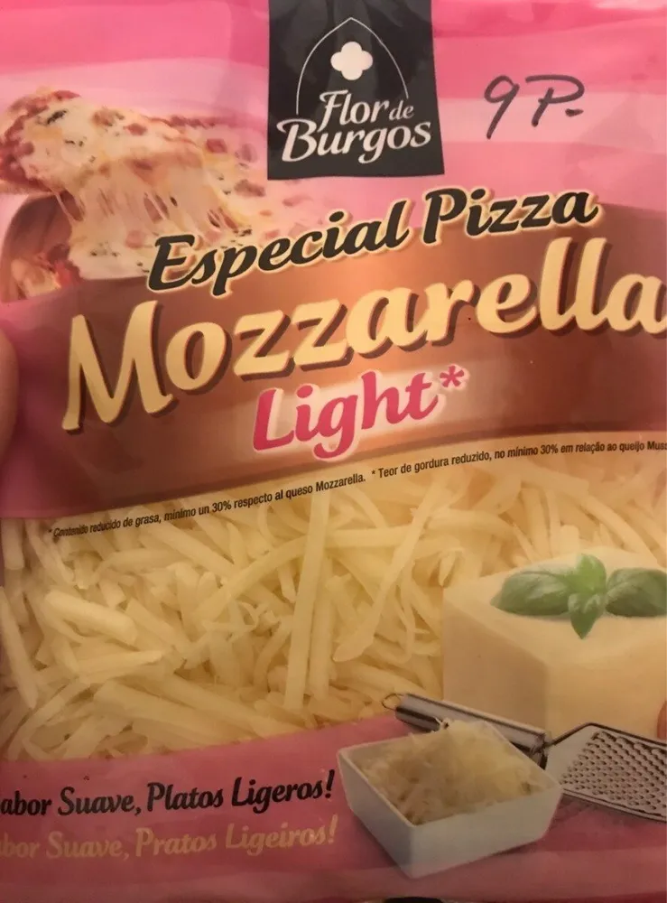 Especial pizza mozarella light