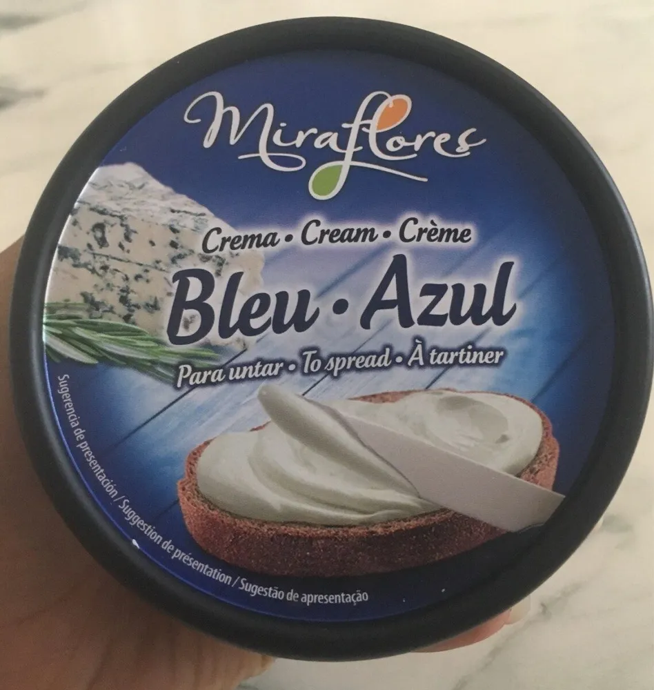 Crème bleu à tartiner