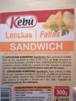 Queso sándwich lonchas sin gluten