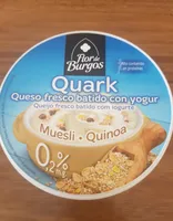 Quark queso fresco batido con yogur muesli y quinoa 0%