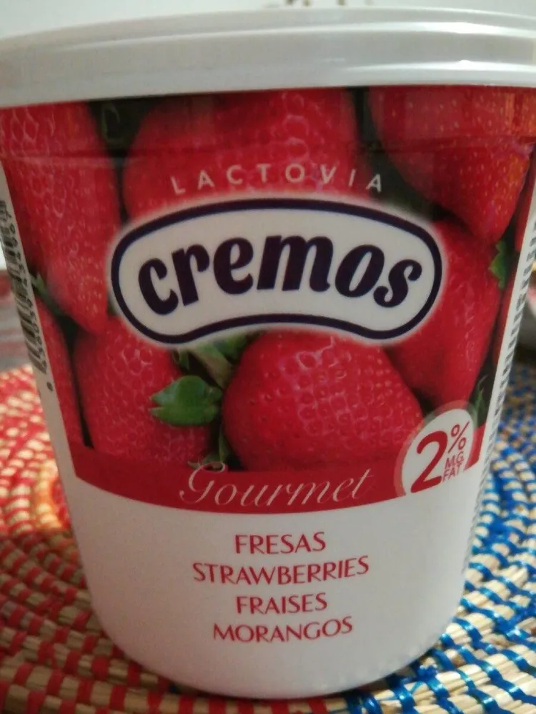Yaourt cremos à la fraise 2%mg