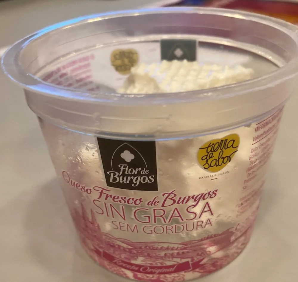 Queso fresco de burgos sin grasa