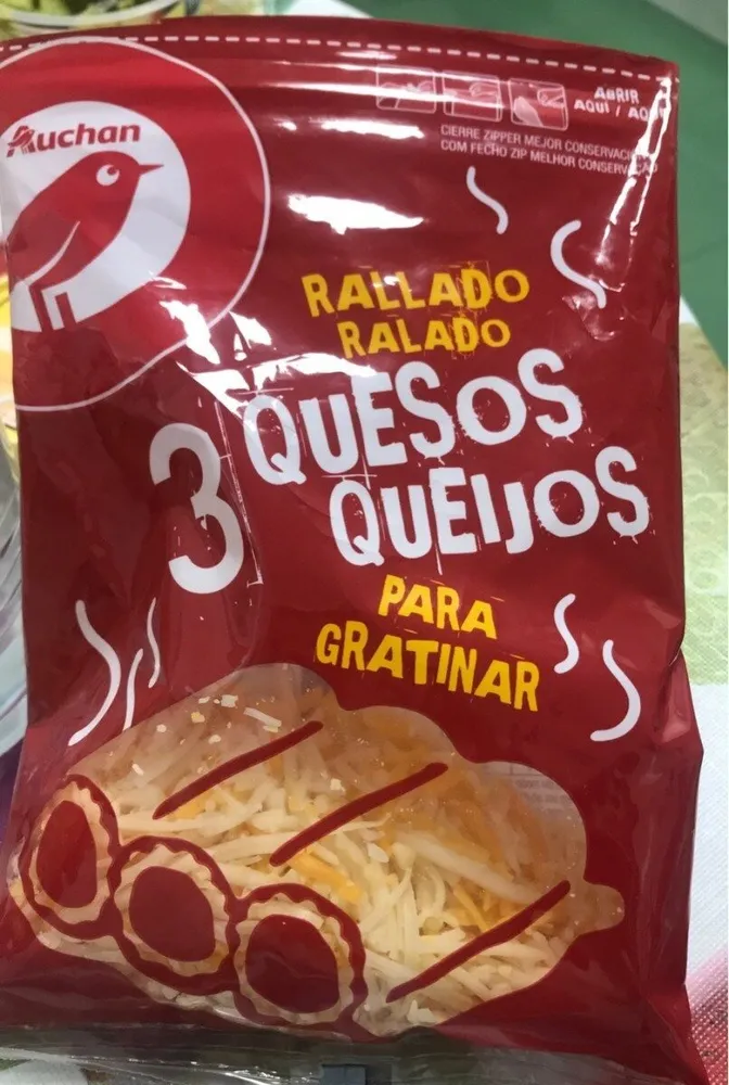 3 quesos rallados