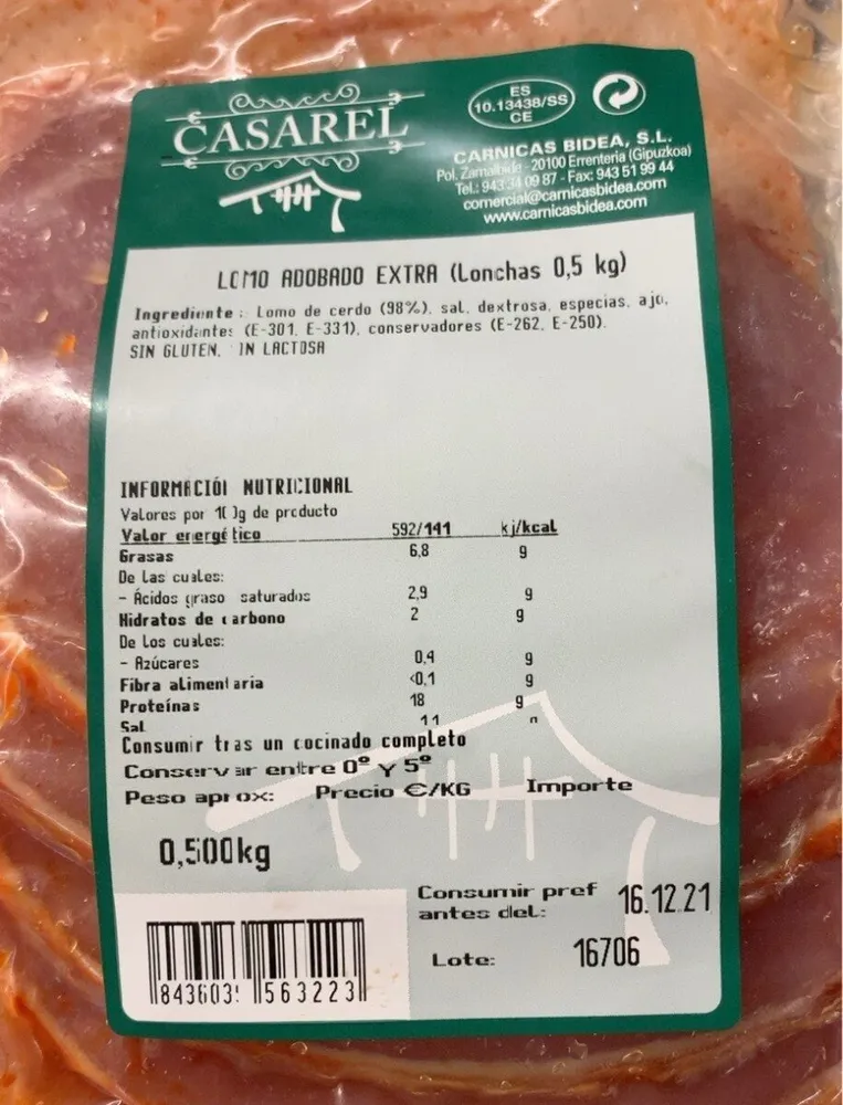 Lomo adobado extra