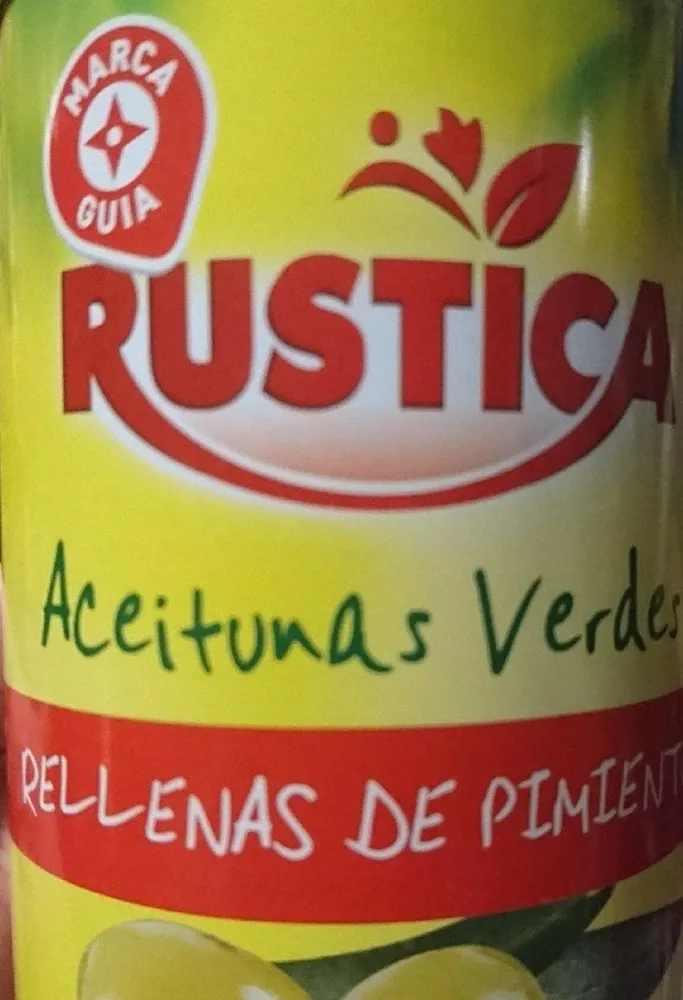 Aceitumas verdes  rellenas de pimiento