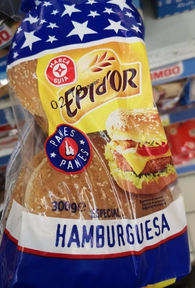 Pan hamburguesa Epid'or