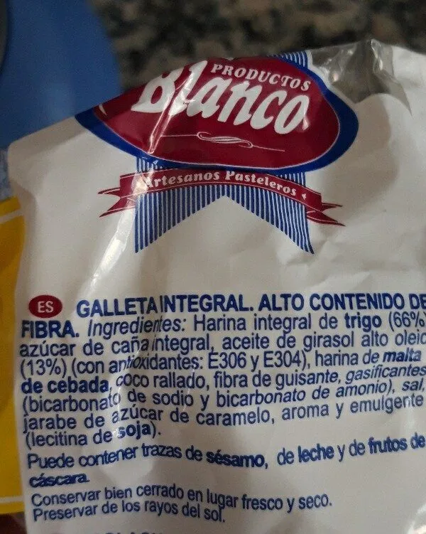 Galleta Castellana Integral