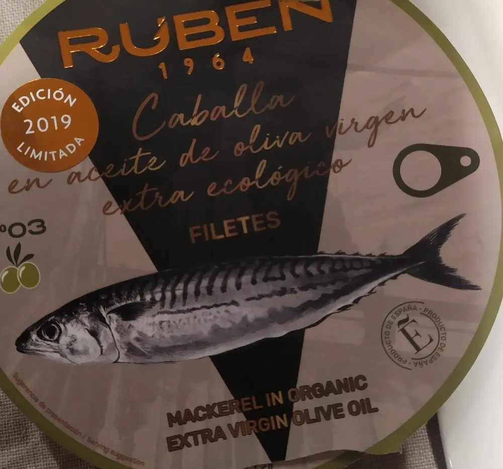 Caballa en aceite de oliva virgen extra ecológico