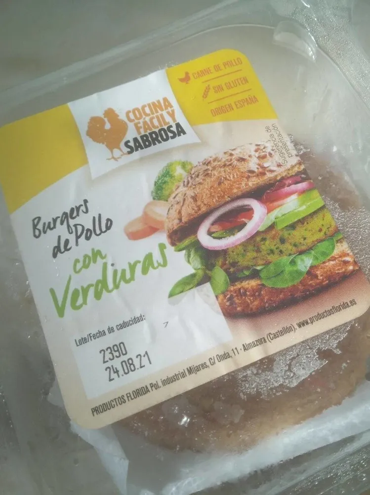 Burgers de Pollos con Verduras