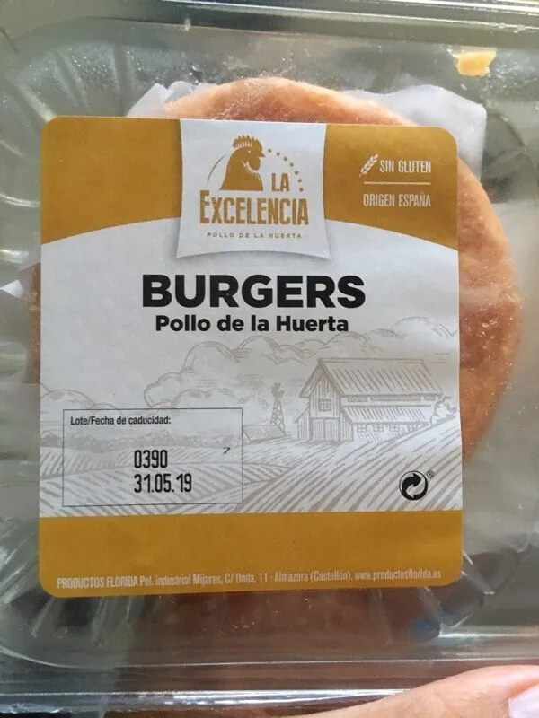 Burger pollo de la huerta