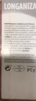 Longaniza fresca de pollo