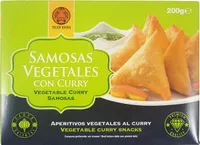 Samosas vegetales con curry