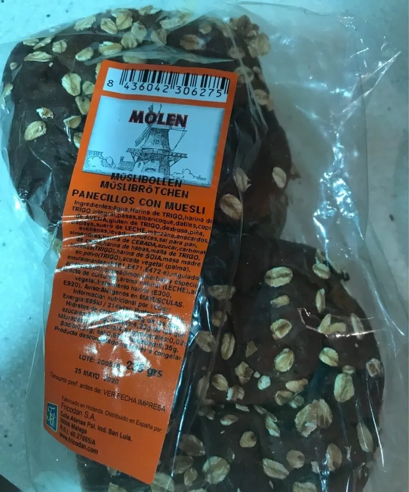 Panecillos con muesli