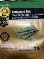 Restaurant Style Snack crujiente de algas con sésamo y arroz