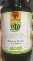 Salsa de soja tamari biológica