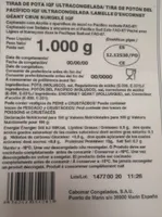 Tira Potón del Pacífico Ultracongelada