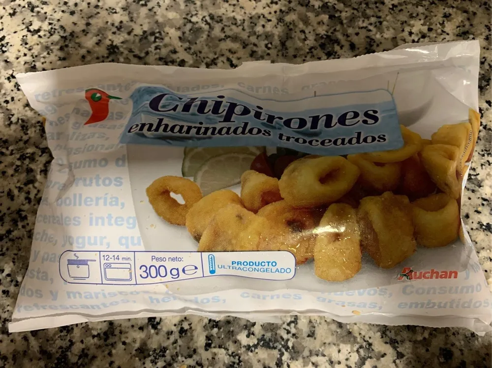 Chipirones enharinados troceados