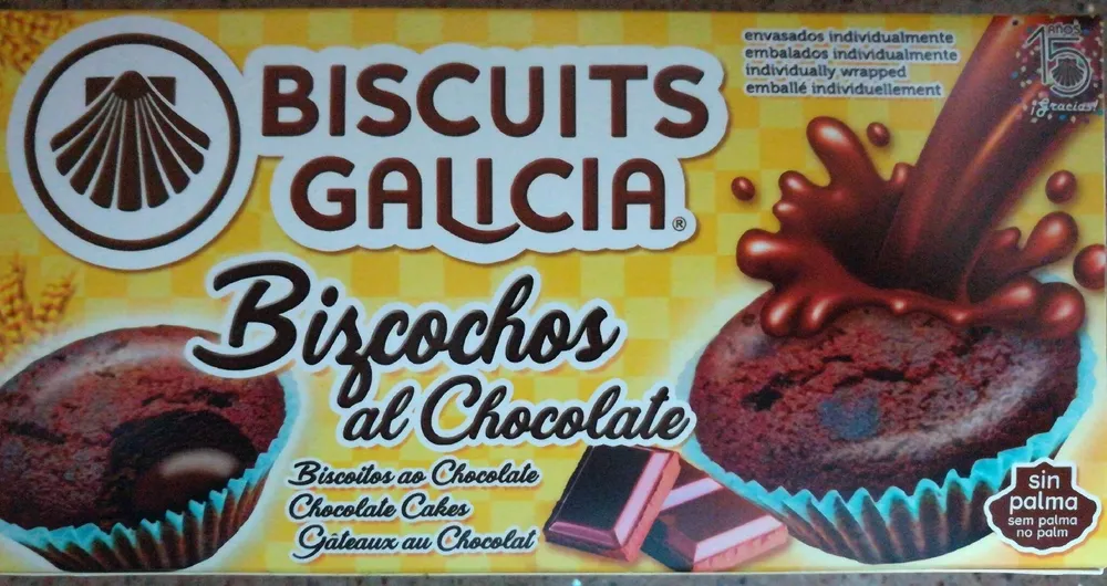 Bizcochos al chocolate