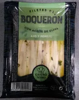 Filetes de boquerón con aceite de oliva, ajo y perejil