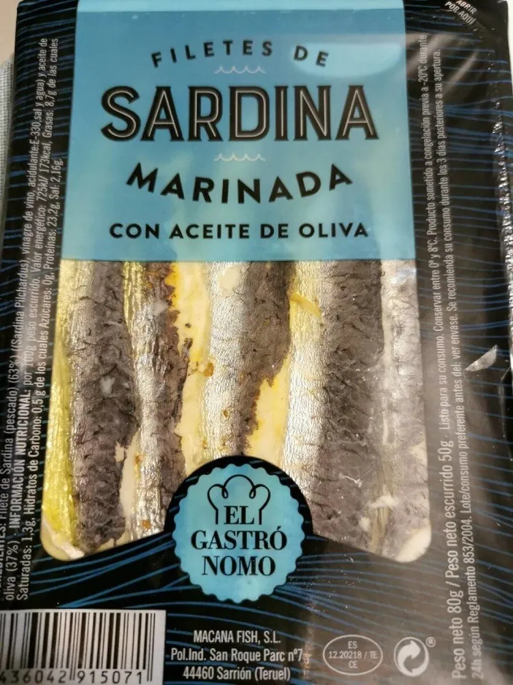 Filetes de sardina