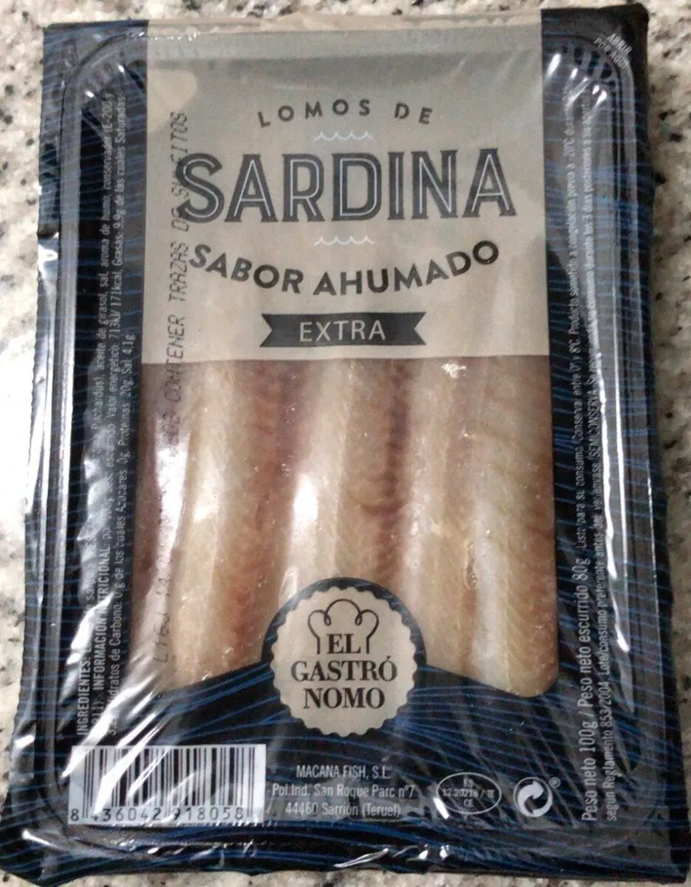 Lomos de Sardina Sabor Ahumado extra