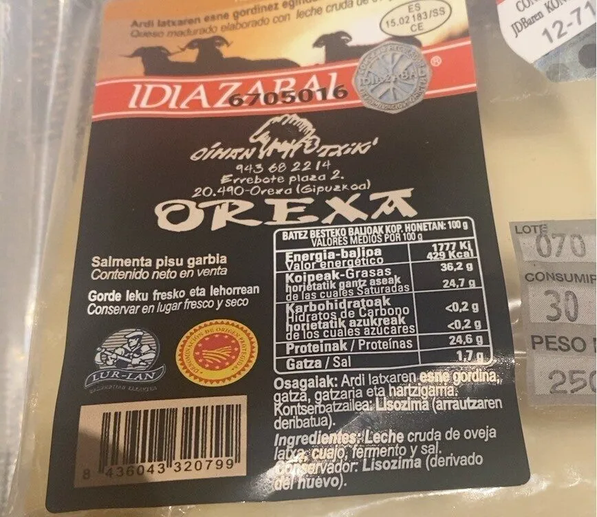 Queso idiazabal