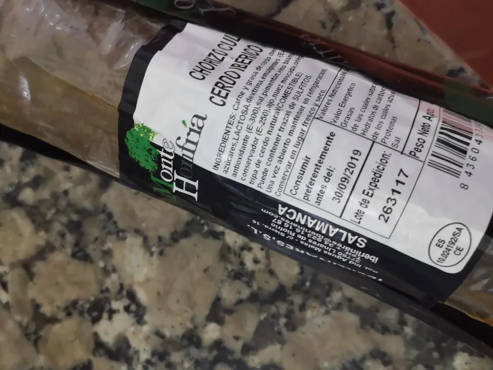 Chorizo Cularde Cerdo Ibérico Bellota