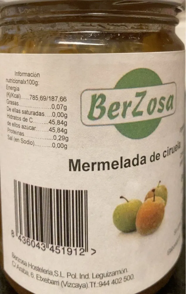 Mermelada de ciruela