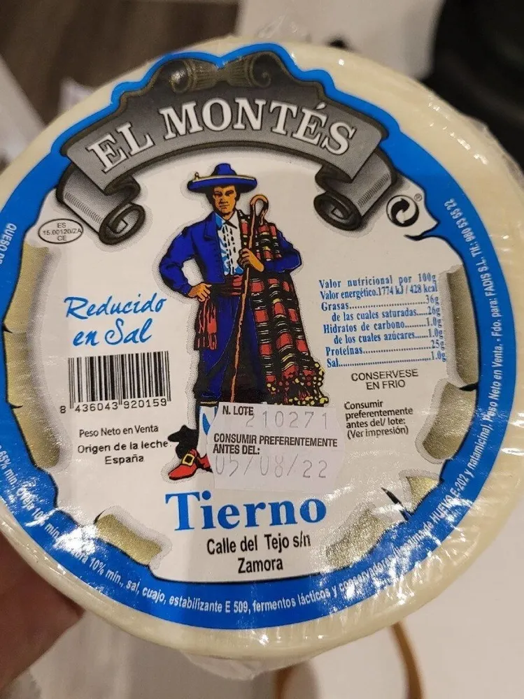 Queso tierno bajo en sal