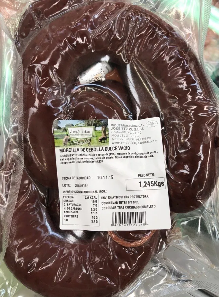 Morcilla de cebolla dulce