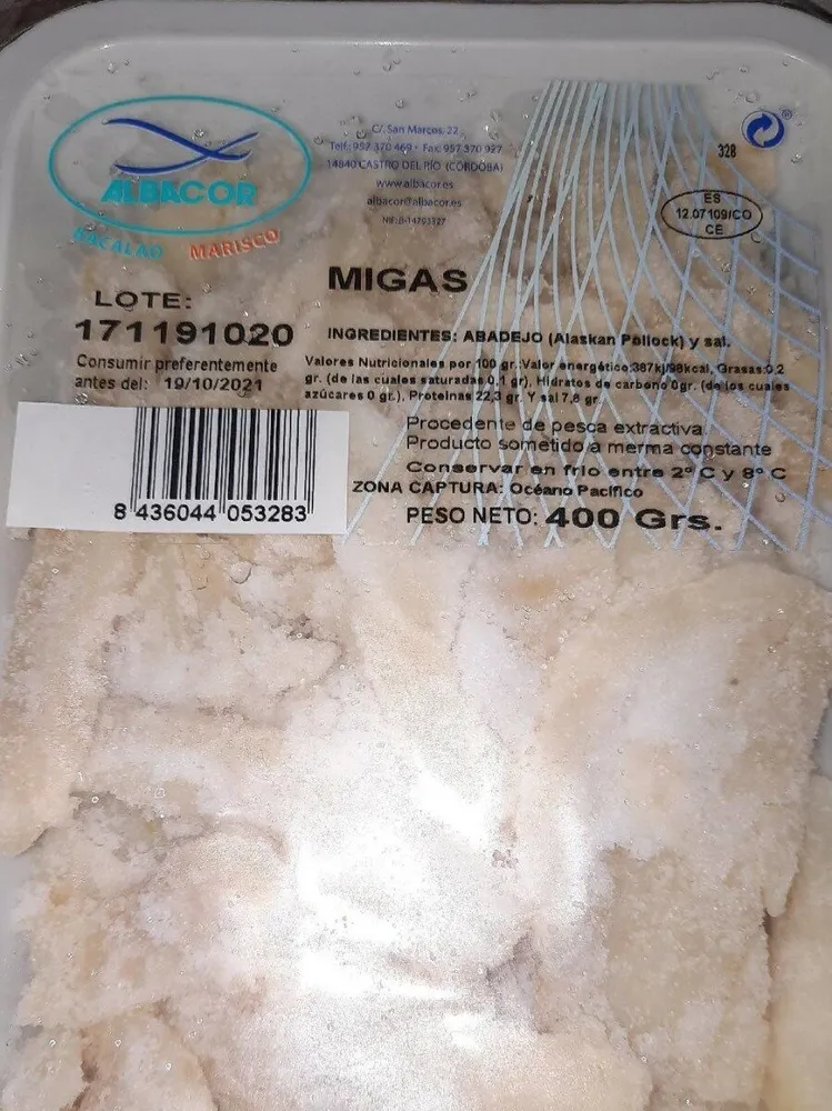 Migas de bacalao