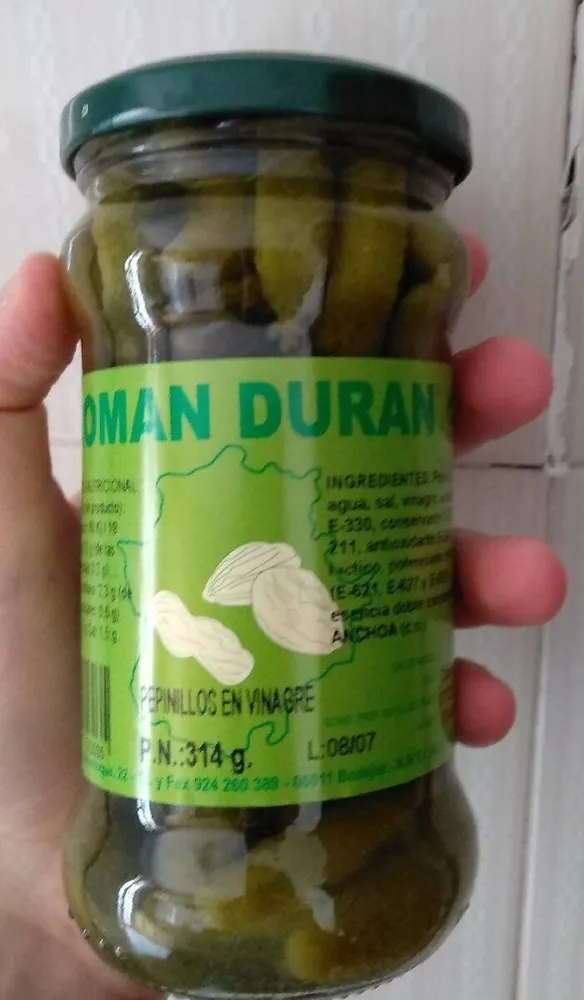 Pepinillos en vinagre