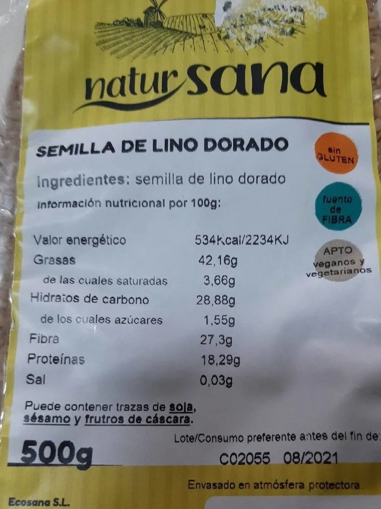 Semilla de lino dorado