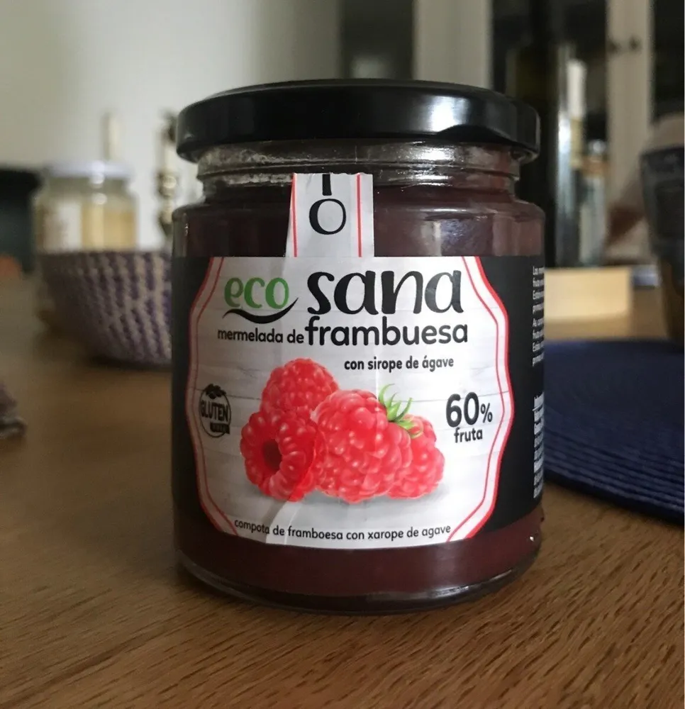 Eco Sana Mermelada BIO de frambuesas 60% fruta