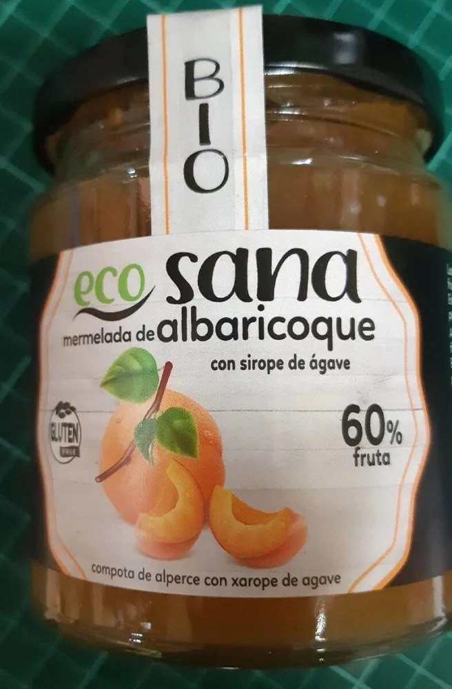 Eco sana mermelada de albaricoque