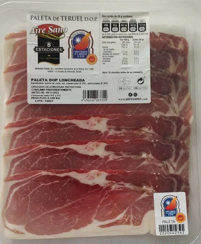 Paleta de Teruel DOP