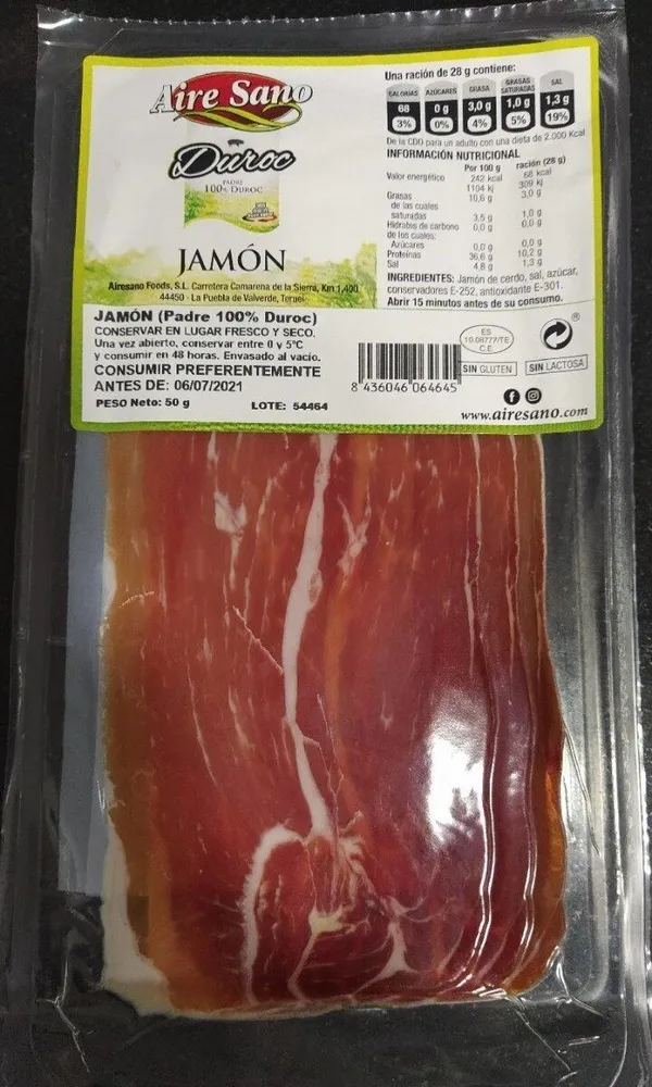 Jamón (100% Duroc)